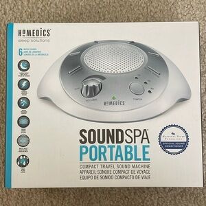Homedics Spa White Noise Sound Machine Relaxing Nature Sound Sleep Therapy White